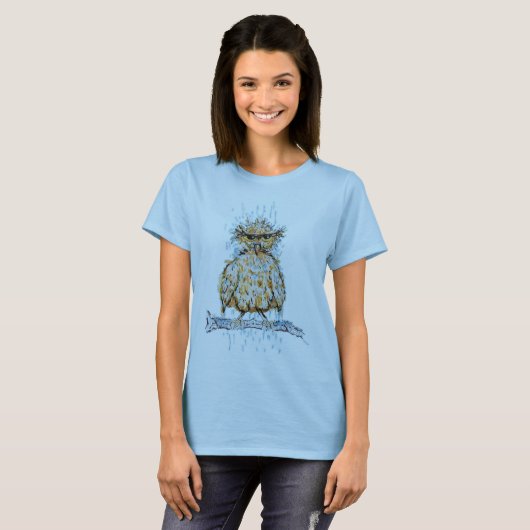 Grumpy Wet Owl Tシャツ (正面フル)