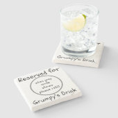 Grumpy's Drink Oak皮肉コースター専用 ストーンコースター (横)