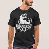 Grumpysaurus T Rex Dinosaur Mama Saurus Family Mat Tシャツ (正面)