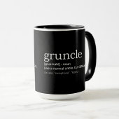 Gruncle for best uncle マグカップ (正面右)