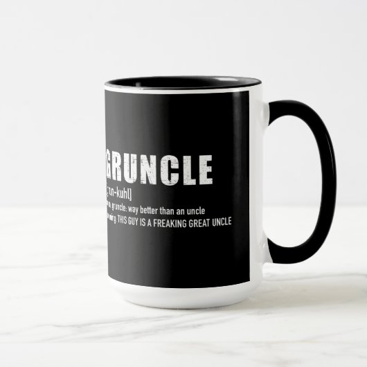 Gruncle for great uncle マグカップ (右)