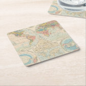 Grund u Boden -土の地図書の地図 スクエアペーパーコースター (アングル)