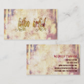 Grundgeの入れ墨の芸術家 名刺 (正面/裏面)