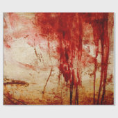 grundgeのblood redデザイン ラッピングペーパー (フラット)