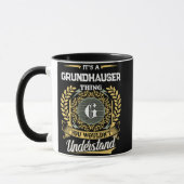 GRUNDHAUSERだから分かるでしょ マグカップ (左)