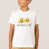 Grundschul Abschluss T-Shirt mit Emoji und Schrift Tシャツ (正面)