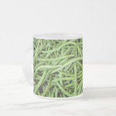 Grüne Bohnen フロストグラスマグカップ (正面左)