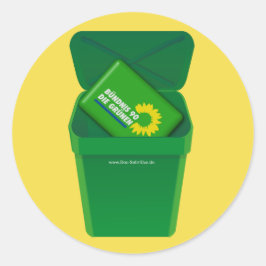 Grüne in die Tonne! Satire! - ラウンドシール
