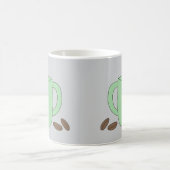 Grüne Kaffeetasse コーヒーマグカップ (中央)