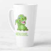 grüne Krokodil カフェラテマグ (左アングル)
