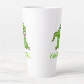 grüne Krokodil カフェラテマグ (正面)