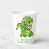 grüne Krokodil 紙コップ (裏面)