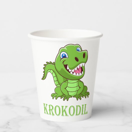 grüne Krokodil 紙コップ (正面)