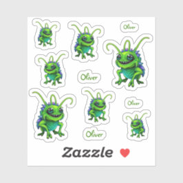 Grüne Monster-Grille -  シール