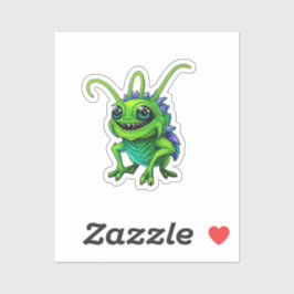 Grüne Monster-Grille -  シール