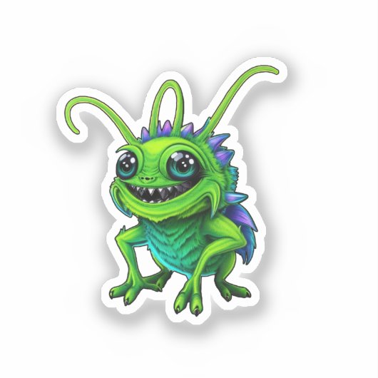 Grüne Monster-Grille - シール (正面)