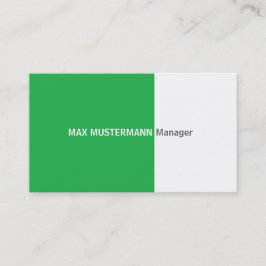 grüne Visitenkarte 名刺