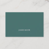 Grüne Visitenkarte mit grauer Schrift 名刺 (正面)