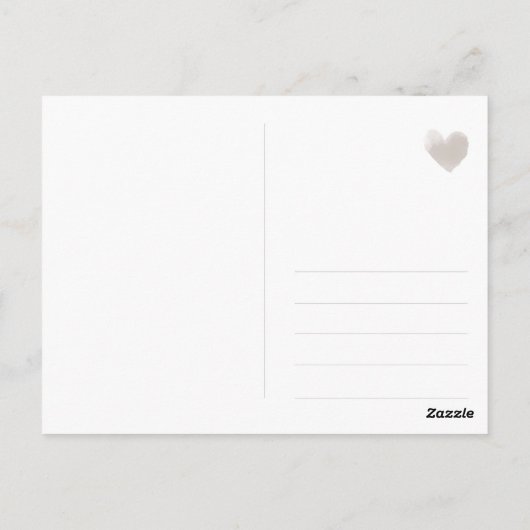 grüner boho Blätterkranz, schlicht, modern ポストカード (裏面)