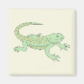 Grüner Leguan マグネット (正面)