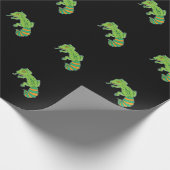 Grüner Leopardgecko ラッピングペーパー (角)