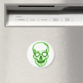 grüner Schädel Totenkopf green skull マグネット (インサイチュ (食洗機))