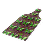Grüner Schmetterling 3D Optik カッティングボード (角)