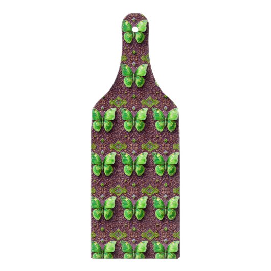 Grüner Schmetterling 3D Optik カッティングボード (正面)