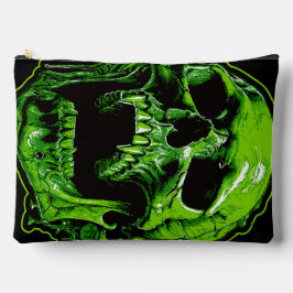 Grüner Vampirschädel アクセサリーポーチ