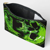Grüner Vampirschädel アクセサリーポーチ (見開き)