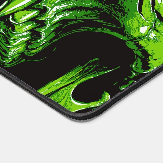 Grüner Vampirschädel デスクマット (コーナー)