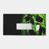 Grüner Vampirschädel デスクマット (キーボード&マウス)