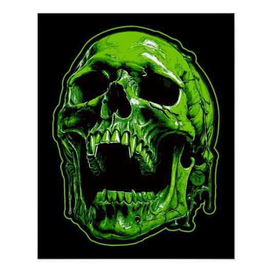 Grüner Vampirschädel ポスター (正面)