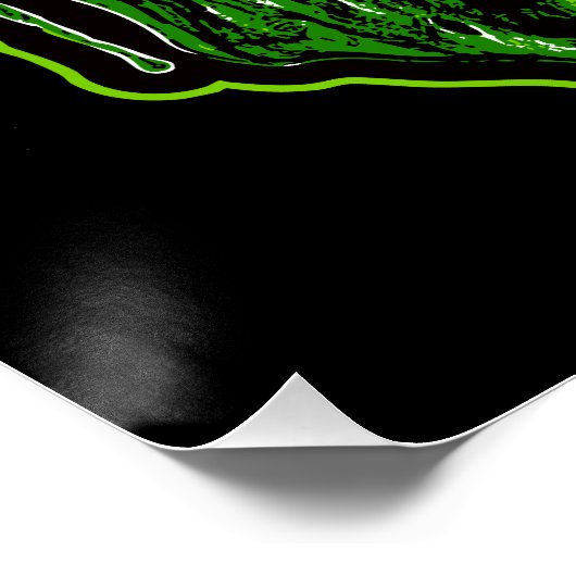 Grüner Vampirschädel ポスター (コーナー)