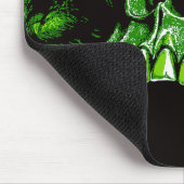 Grüner Vampirschädel マウスパッド (コーナー)