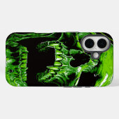 Grüner Vampirschädel Case-Mate iPhoneケース (裏面 (横))
