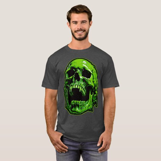 Grüner Vampirschädel Tシャツ (正面フル)