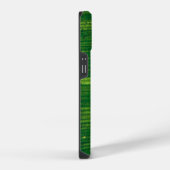 Grünes Blatt mit Details aus Costa Rica iPhoneケース (右側面)