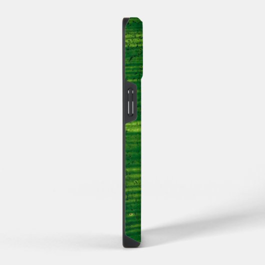 Grünes Blatt mit Details aus Costa Rica iPhoneケース (右側面)