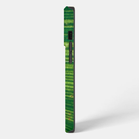 Grünes Blatt mit Details aus Costa Rica iPhoneケース (左側面)