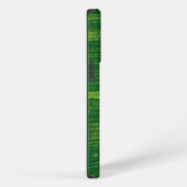 Grünes Blatt mit Details aus Costa Rica iPhoneケース (右側面)