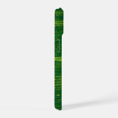 Grünes Blatt mit Details aus Costa Rica iPhone 15ケース (右側面)