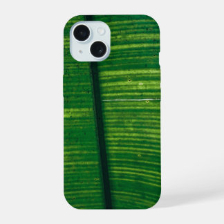 Grünes Blatt mit Details aus Costa Rica iPhone 15ケース
