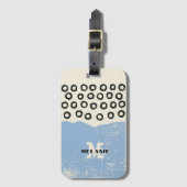 Grunge aesthetic abstract minimal Monogram ラゲッジタグ (正面縦)