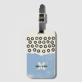 Grunge aesthetic abstract minimal Monogram ラゲッジタグ