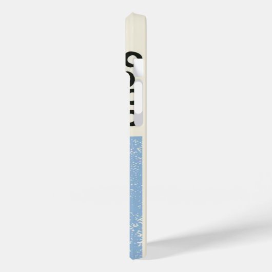 Grunge aesthetic abstract minimal Monogram Case-Mate iPhoneケース (裏面 / 左)