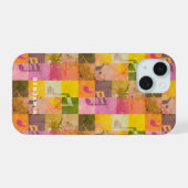 Grunge Aesthetic Cool Music Art Custom Name iPhone 15ケース (裏面横)