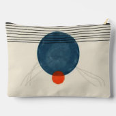 Grunge aestheticstripes minimal Monogram アクセサリーポーチ (裏面)