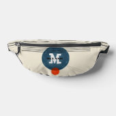 Grunge aestheticstripes minimal Monogram ファニーパック (レイダウン)