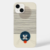 Grunge aestheticstripes minimal Monogram Case-Mate iPhoneケース (裏面)